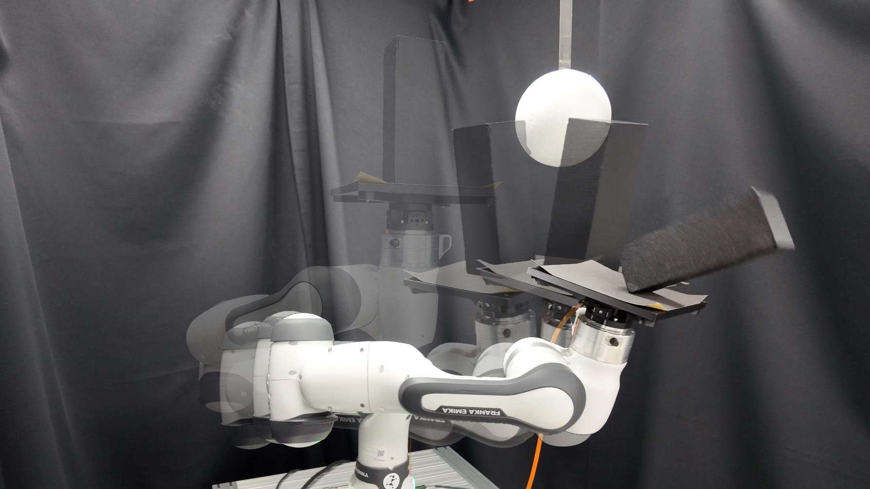 Motion snapshot: the evasive motion tips the object