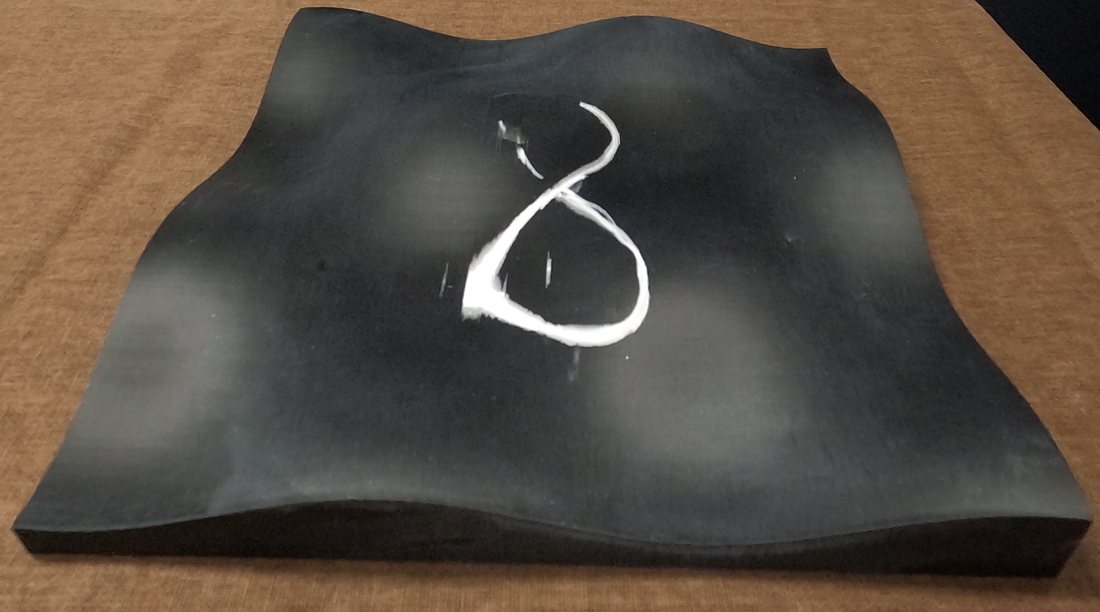 Figure-eight with over-pressed regions and faint gaps