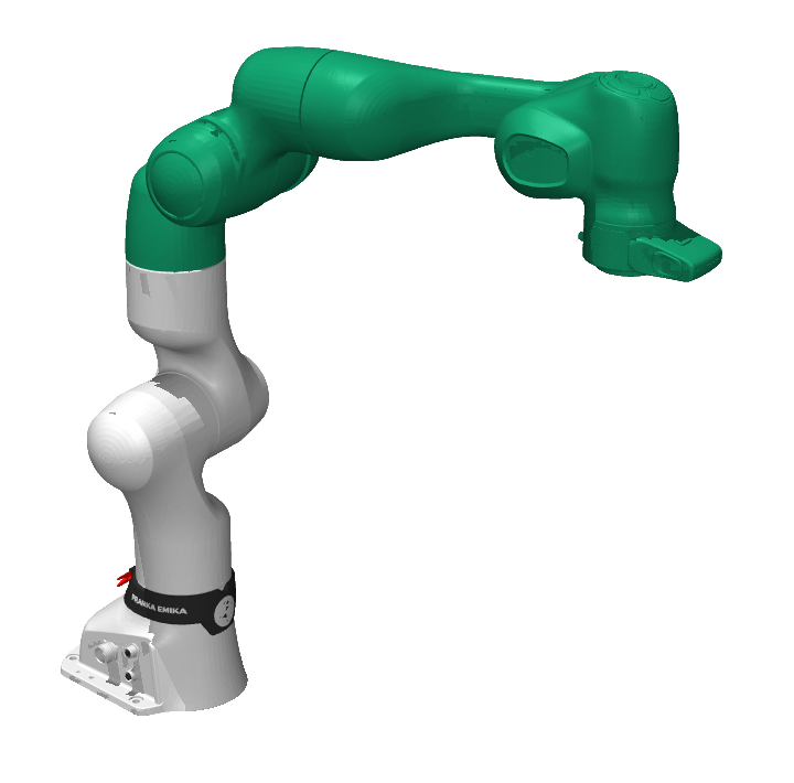 Dense calibrated twin with mass increments distributed over links 3 through 7.